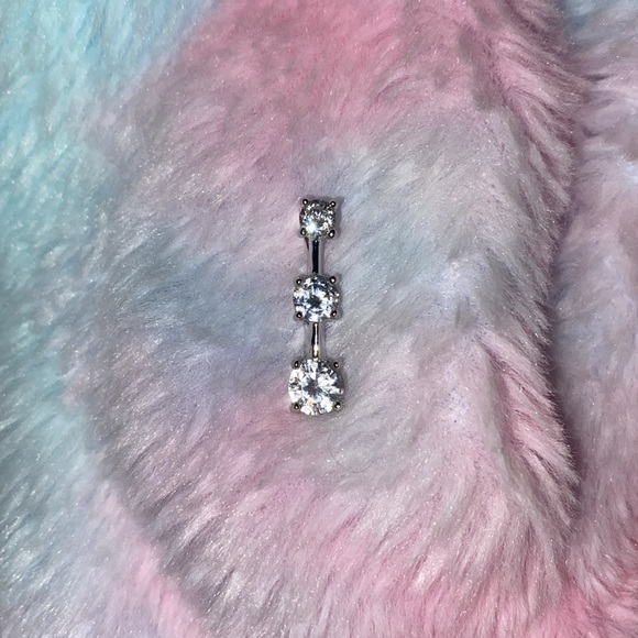 Three gradient tier Diamond necklace 925 - Picture 1 of 5